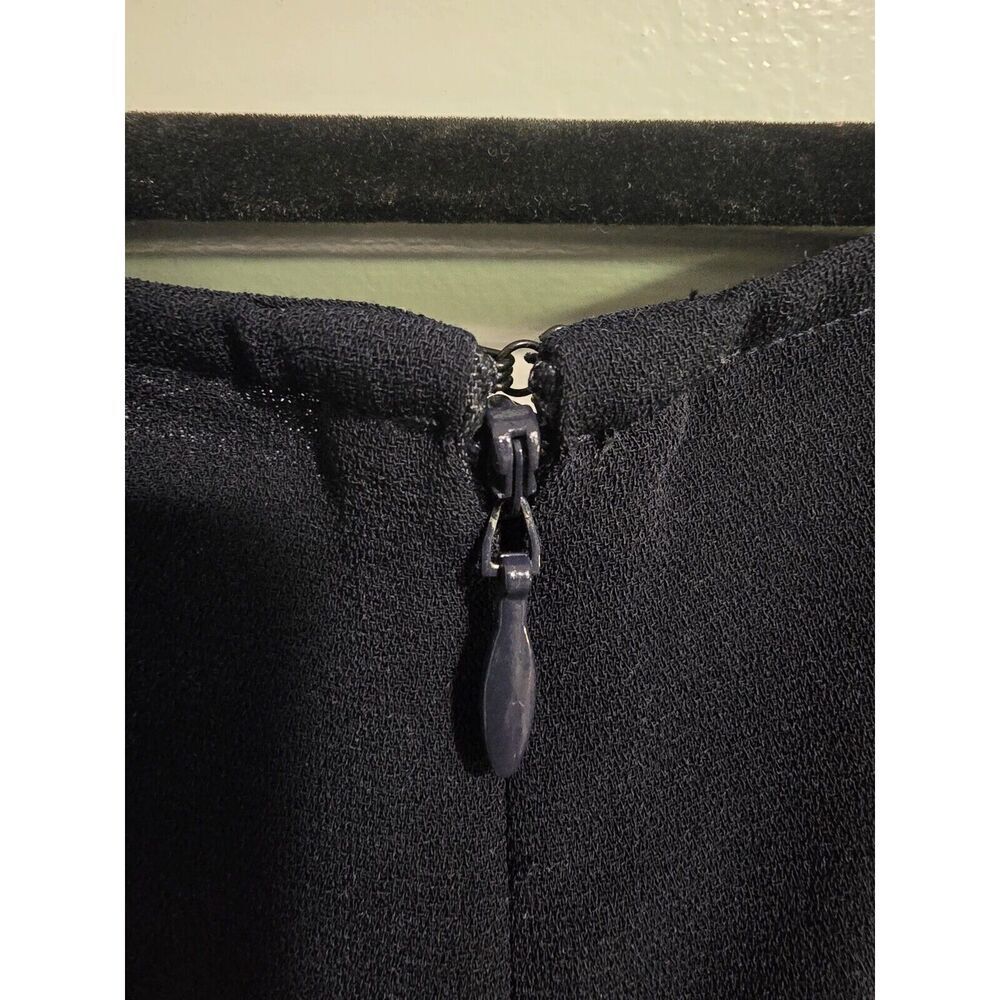 Madewell Tuxedo Jumpsuit Ankle‎ Pants Women's 14 Black Blue Pockets EUC - Picture 9 of 14